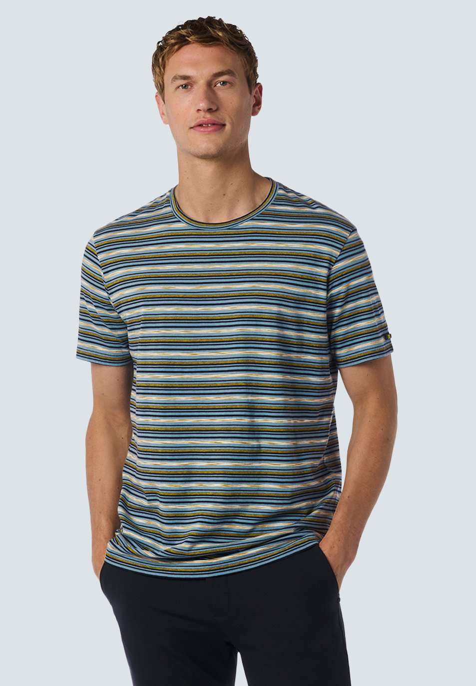 Футболка WITH ROUND NECK AND STRIPES