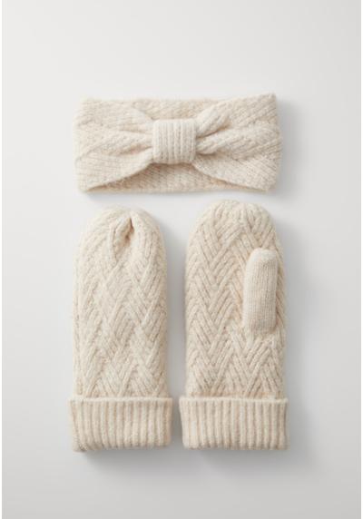 ONLKATE LIFE MITTENS HEADBAND SET - Fäustling ONLKATE LIFE MITTENS HEADBAND SET