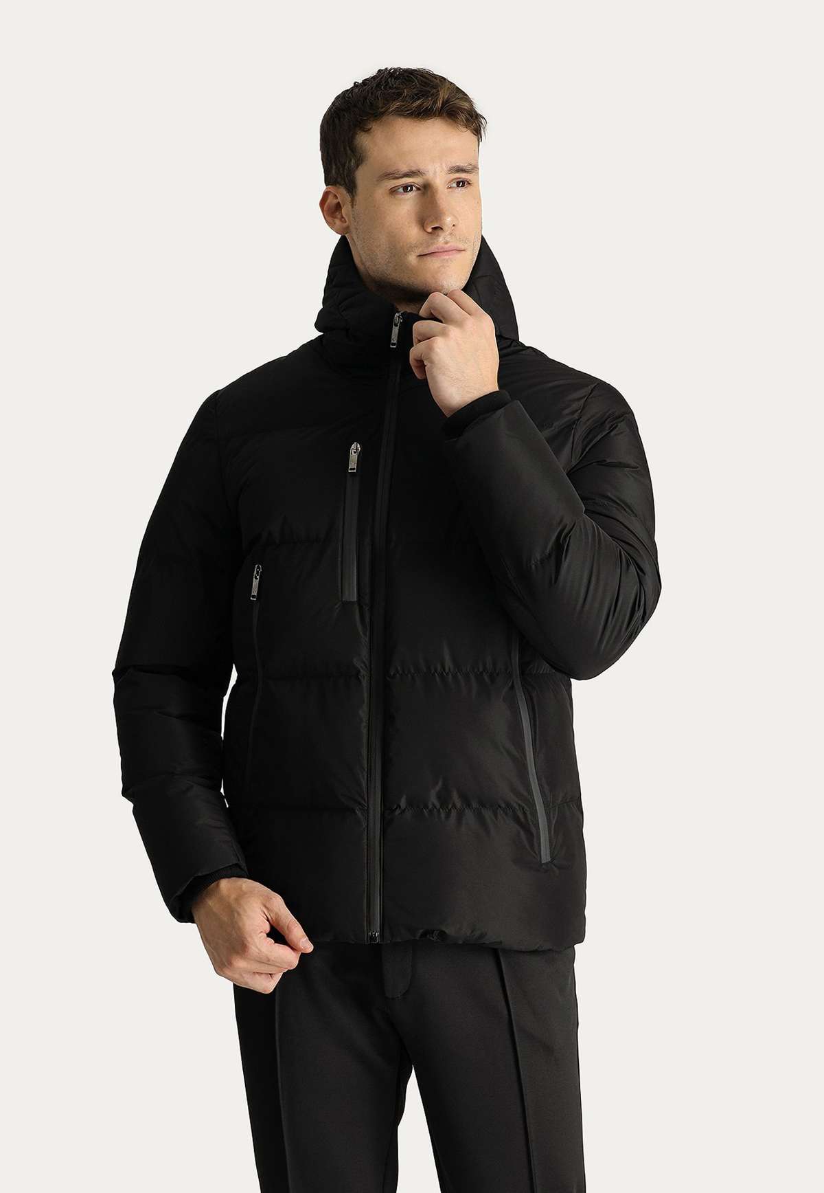 Зимняя куртка SLIM FIT PUFFER INSULATED HOODED