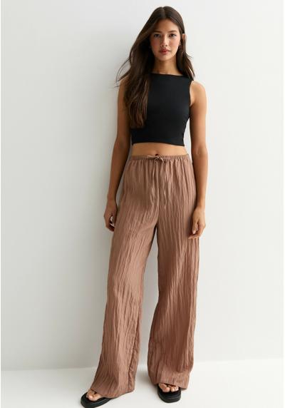 Брюки CRINKLE TEXTURE WIDE LEG