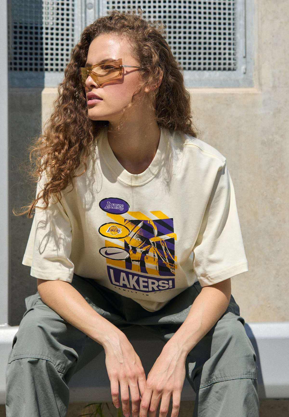 NBA LOS ANGELES LAKERS VINTAGE TEE - Vereinsmannschaften NBA LOS ANGELES LAKERS VINTAGE TEE