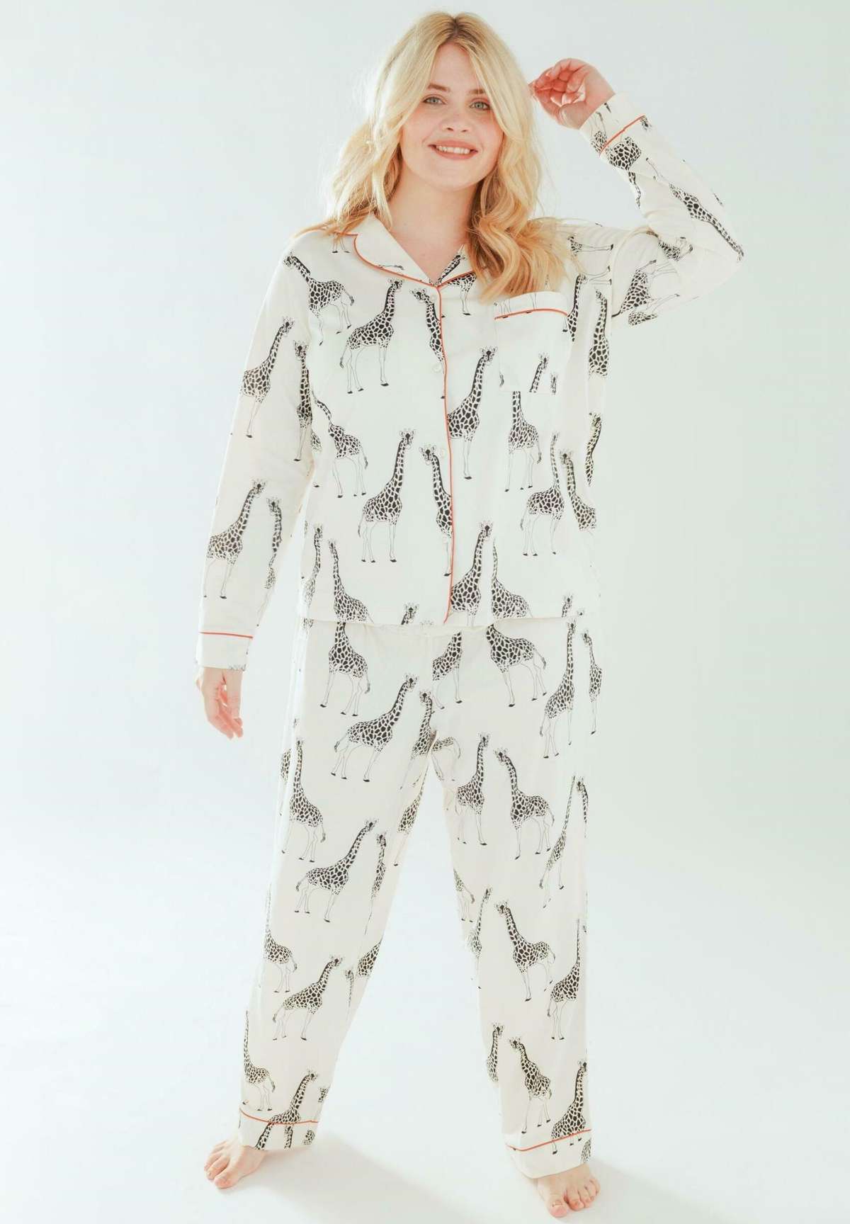 Ночное белье CURVE GIRAFFE BUTTON UP SET