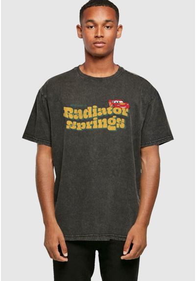 CARS - WELCOME TO RADIATOR SPRINGS ACID WASHED OVERSIZE TEE - T-Shirt print CARS CARS