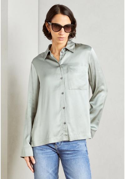 Блуза-рубашка BLOUSE CASUAL FIT KENT COLLAR LONG SLEEVES CHEST POCKET