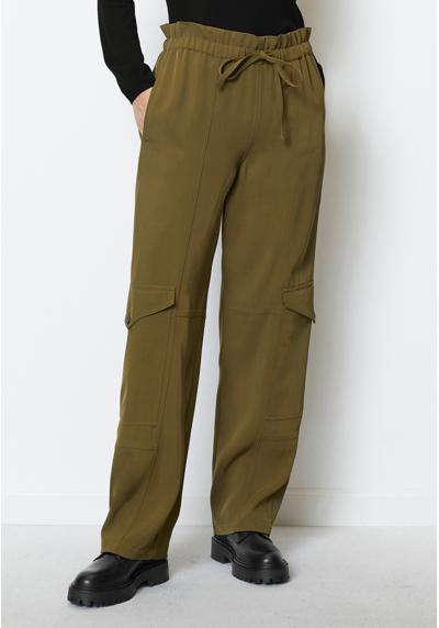 Брюки PANTS, FLUENT UTILITY STYLE, STRAIGHT LEG, PATCH POCKETS, ELASTIC WAIST