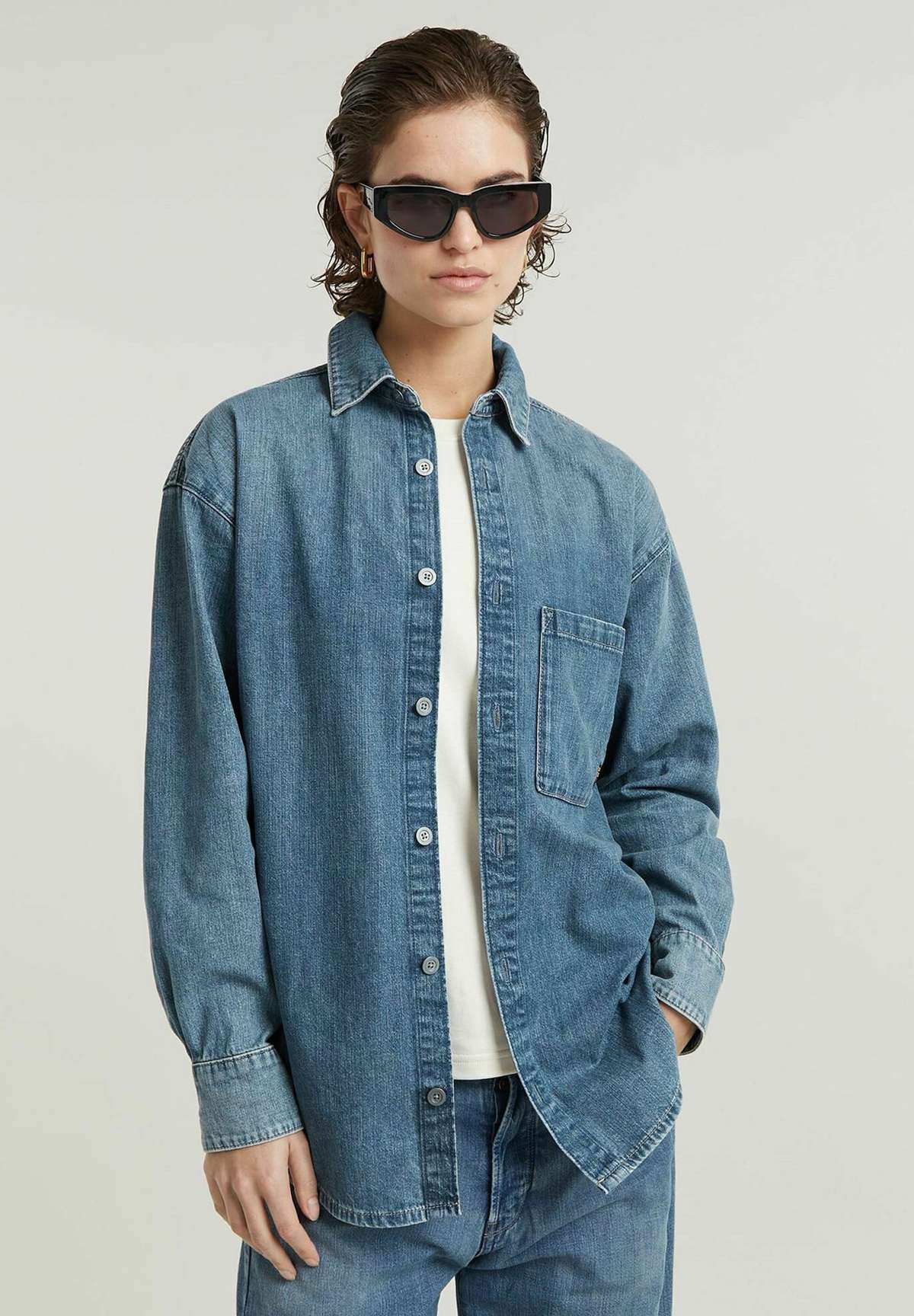 Блуза-рубашка RELAXED OVERSHIRT