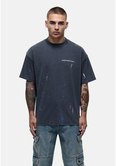 Футболка RELAXED PAINT SPLATTER NAVY T-SHIRT