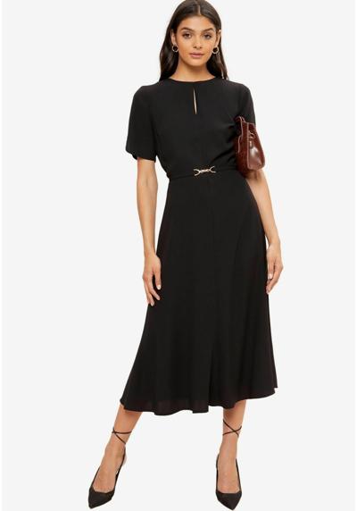 Платье TULIP SLEEVE BELTED MIDI