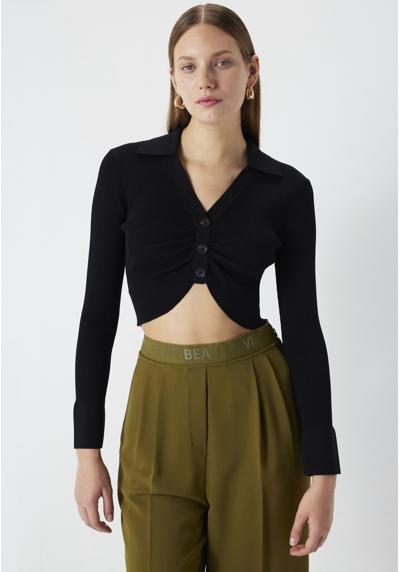 Трикотажный жакет SLIM FIT CROP