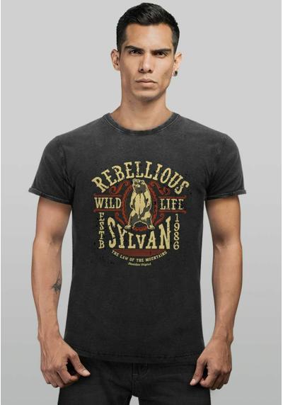 Футболка VINTAGE PRINT REBELLIOUS SY