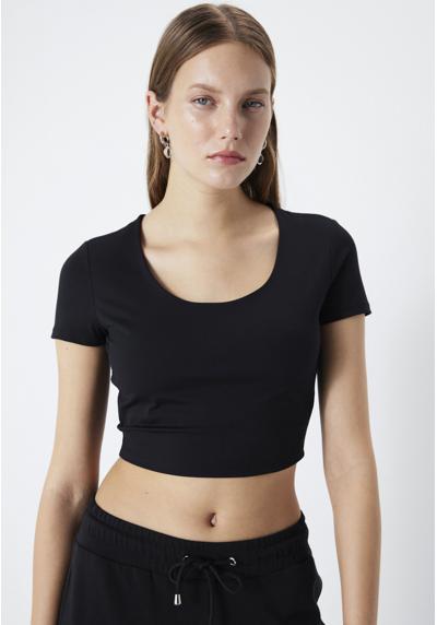 Футболка SLIM FIT ROUND NECK CROP