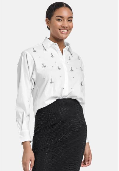 Блуза-рубашка LANGARM OBERTEIL MIT STRASSSTEIN-DEKOR