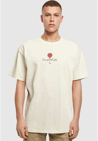 Футболка FRIDA KAHLO LOGO ROSE HEAVY OVERSIZE TEE