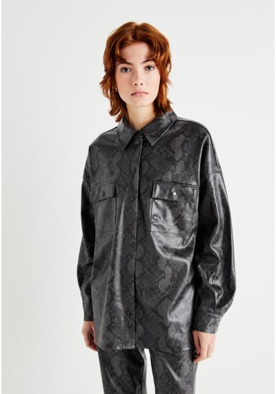 Куртка из искусственной кожи NMMIA OVERSHIRT