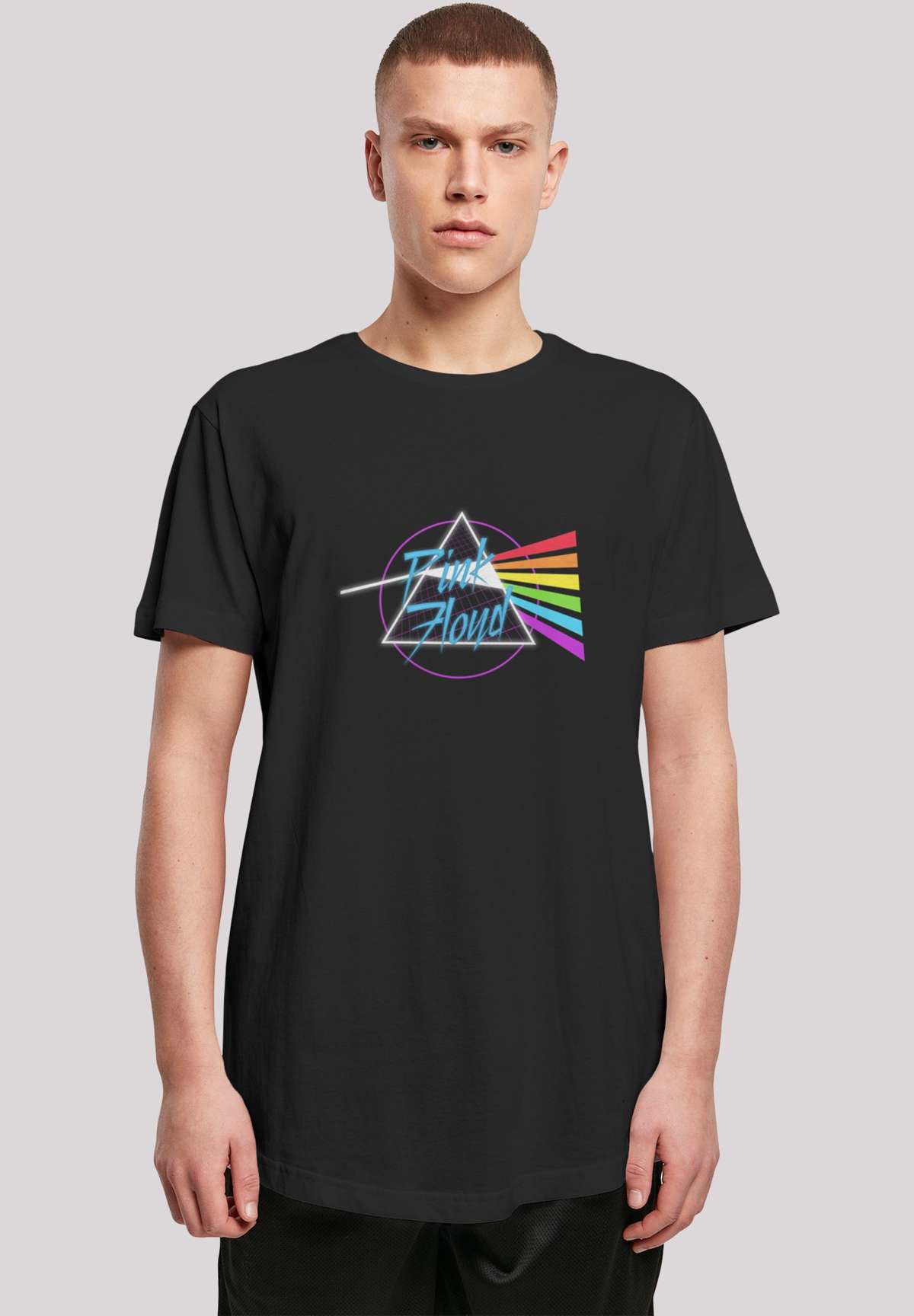 Футболка LONG CUT FLOYD DARK SIDE LOGO ROCK BAND SHIRT