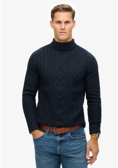 Пуловер CABLE ROLL NECK