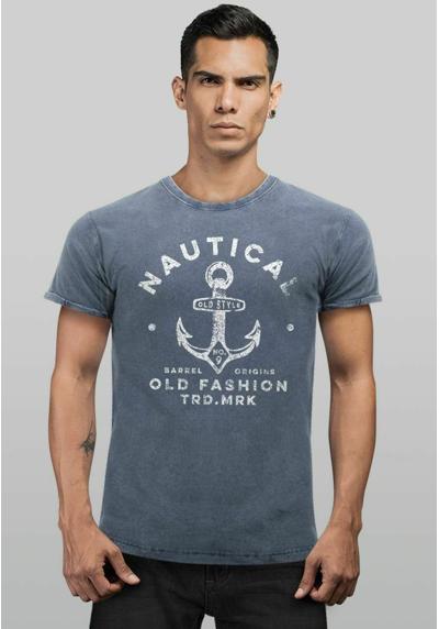 Футболка VINTAGE ANKER MOTIV NAUTICAL OLD FASHION