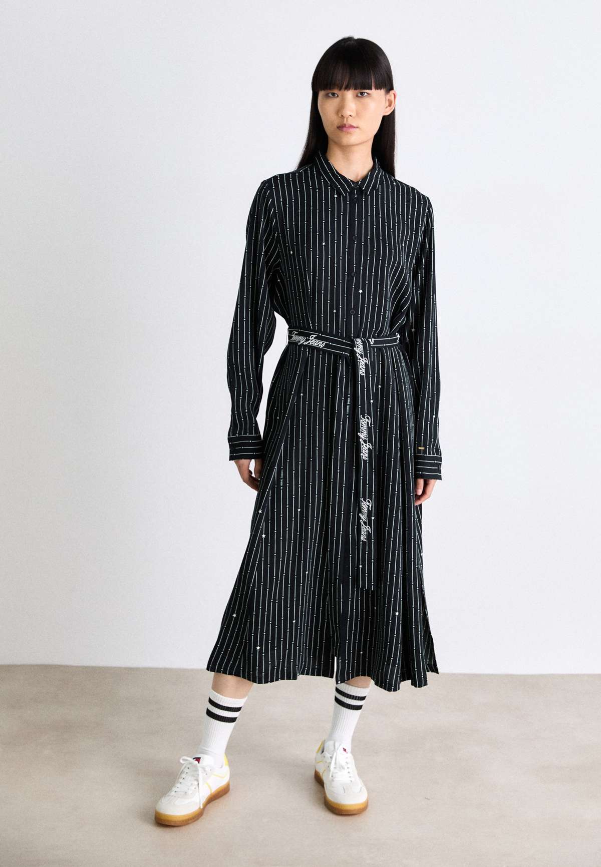 Платье-блузка BELTED MIDI DRESS