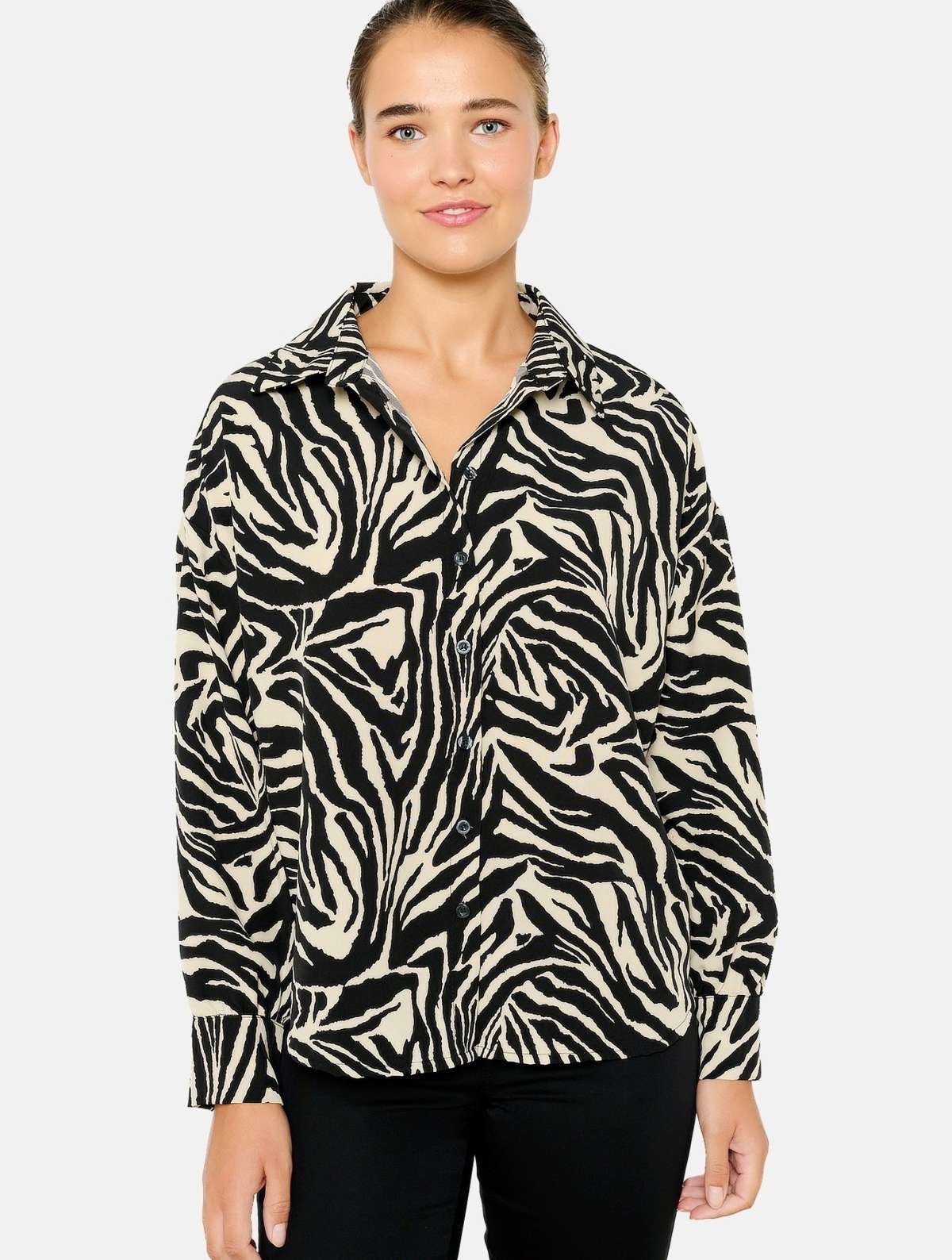 Блуза-рубашка SHIRT WITH ZEBRA PRINT