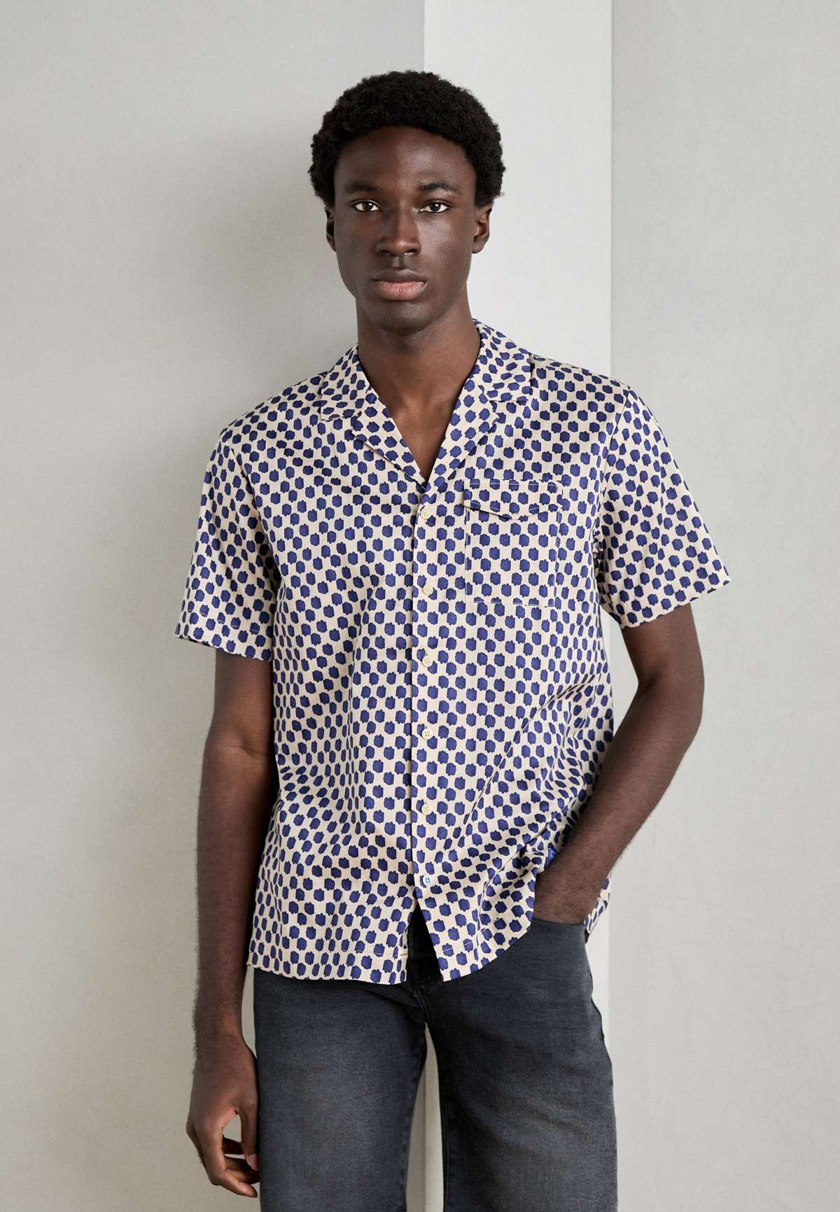 Рубашка PRINTED SHORT SLEEVE SHIRT