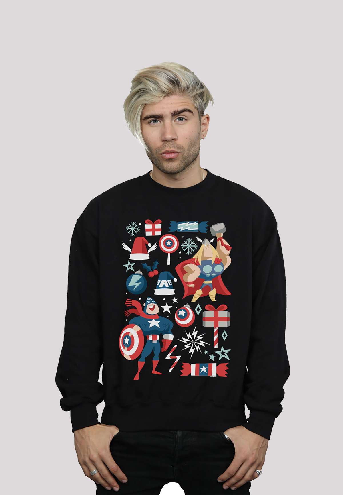 Свитшот MARVEL THOR AND CAPTAIN AMERICA WEIHNACHTEN