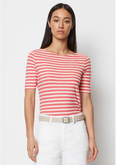 Футболка SHORT SLEEVE BOAT NECK STRIPED