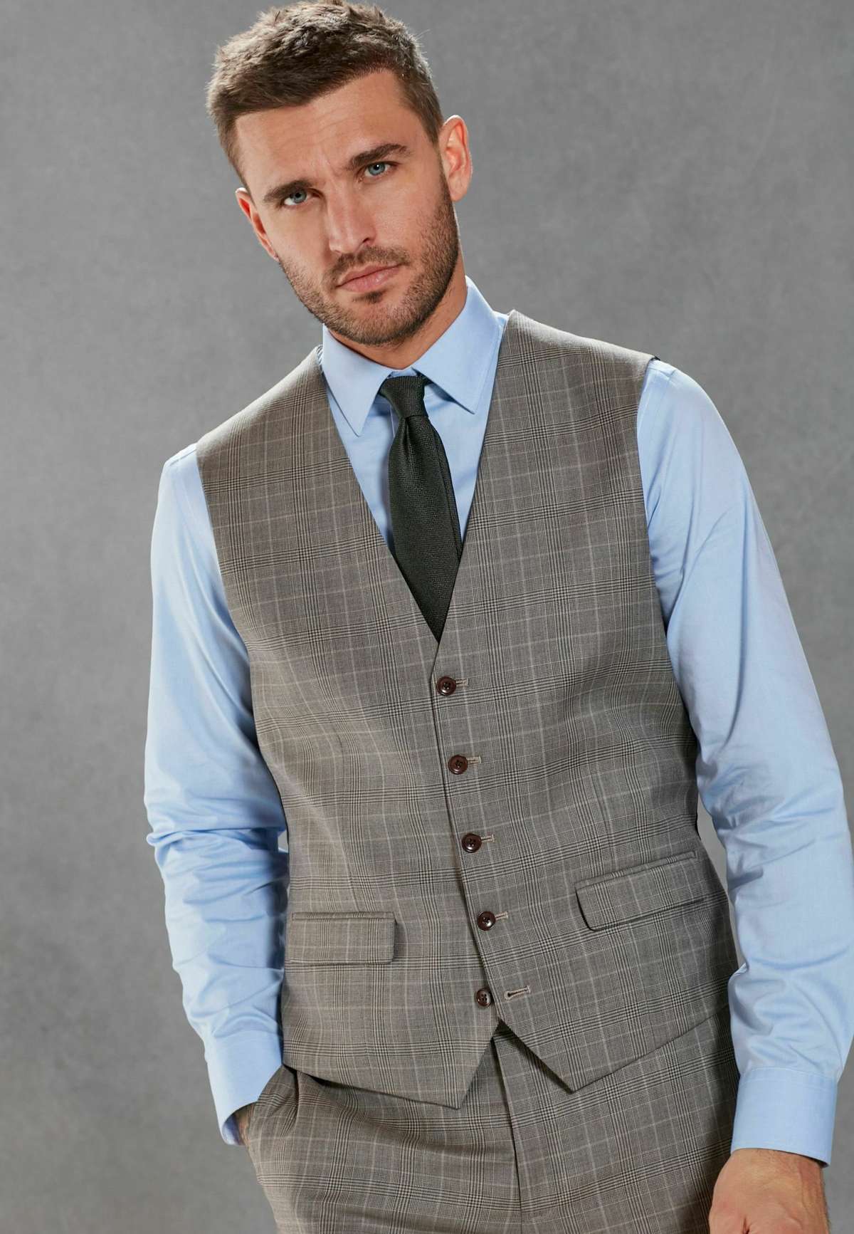 Жилет SIGNATURE BRITISH FABRIC CHECK SUIT: WAISTCOAT