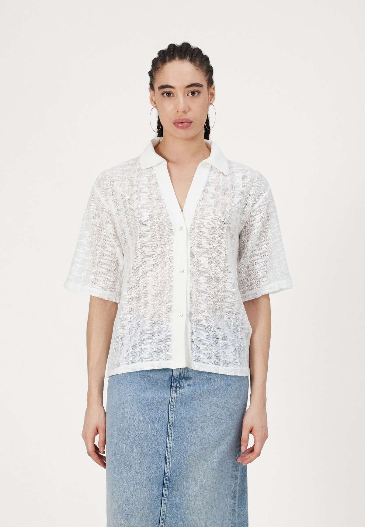 Блуза-рубашка PCLADY OVERSIZED SHIRT