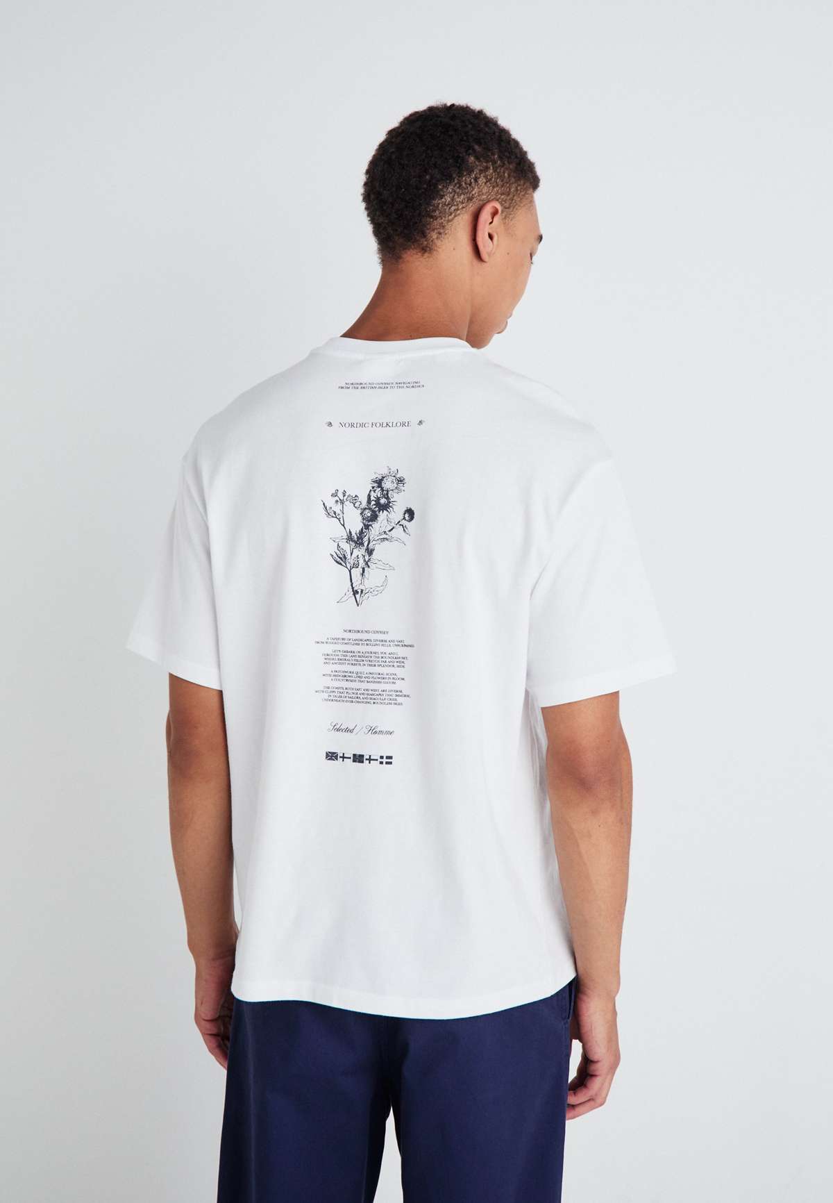 Футболка SLHLOOSEALP O-NECK TEE