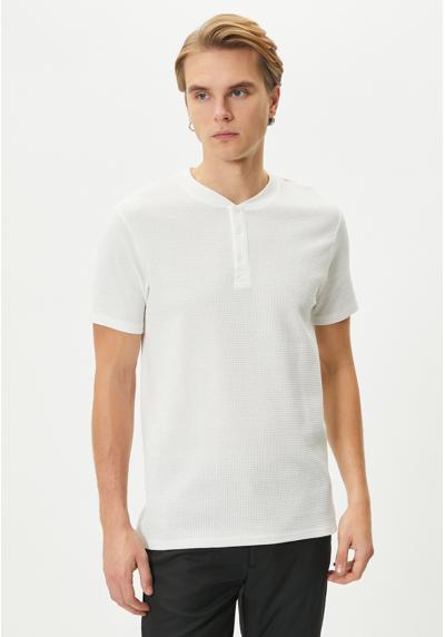 Футболка CREW NECK BUTTONED SHORT SLEEVE