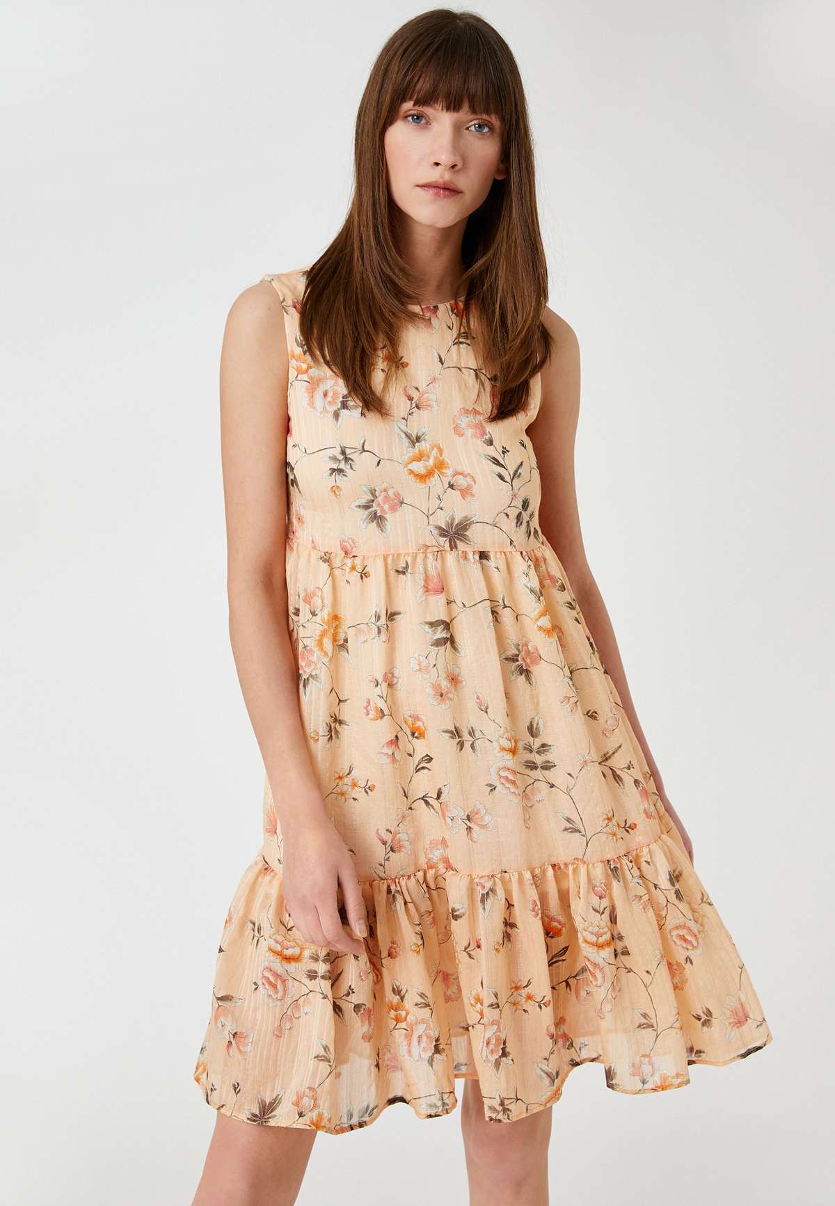 Платье ROUND NECK SLEEVELESS FLORAL