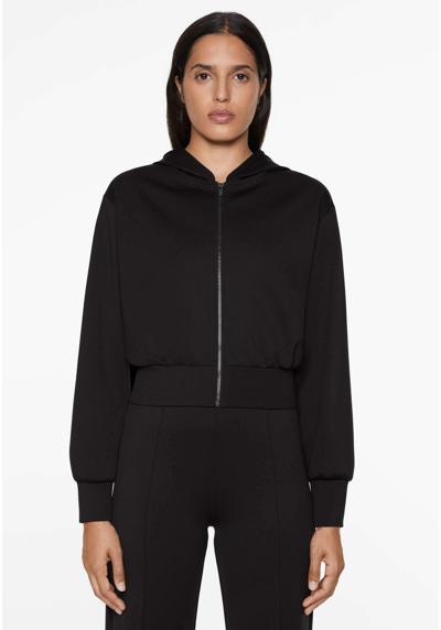 Спортивная куртка NEOPRENE-EFFECT HOODED CROP