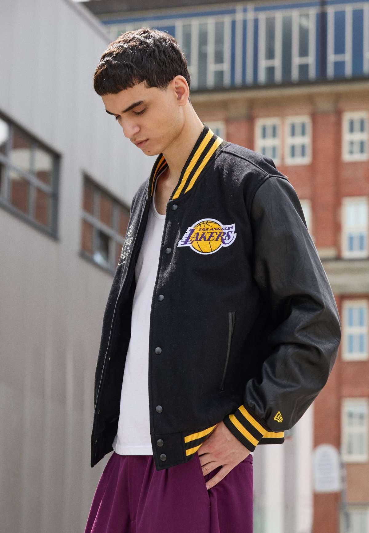 NBA LOS ANGELES LAKERS PATCH VARSITY JACKET - Vereinsmannschaften