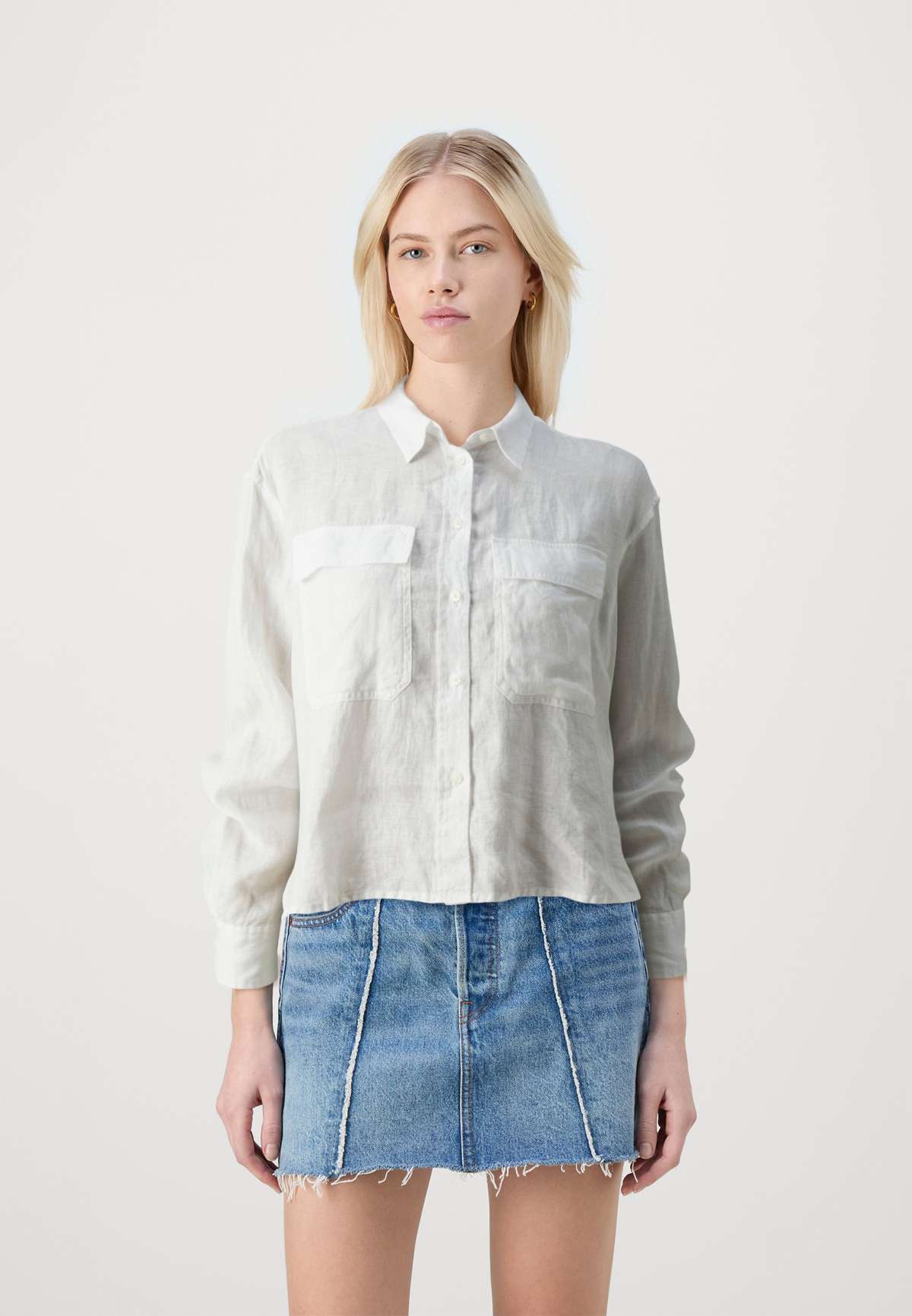 Блуза-рубашка CROPPED SHIRT