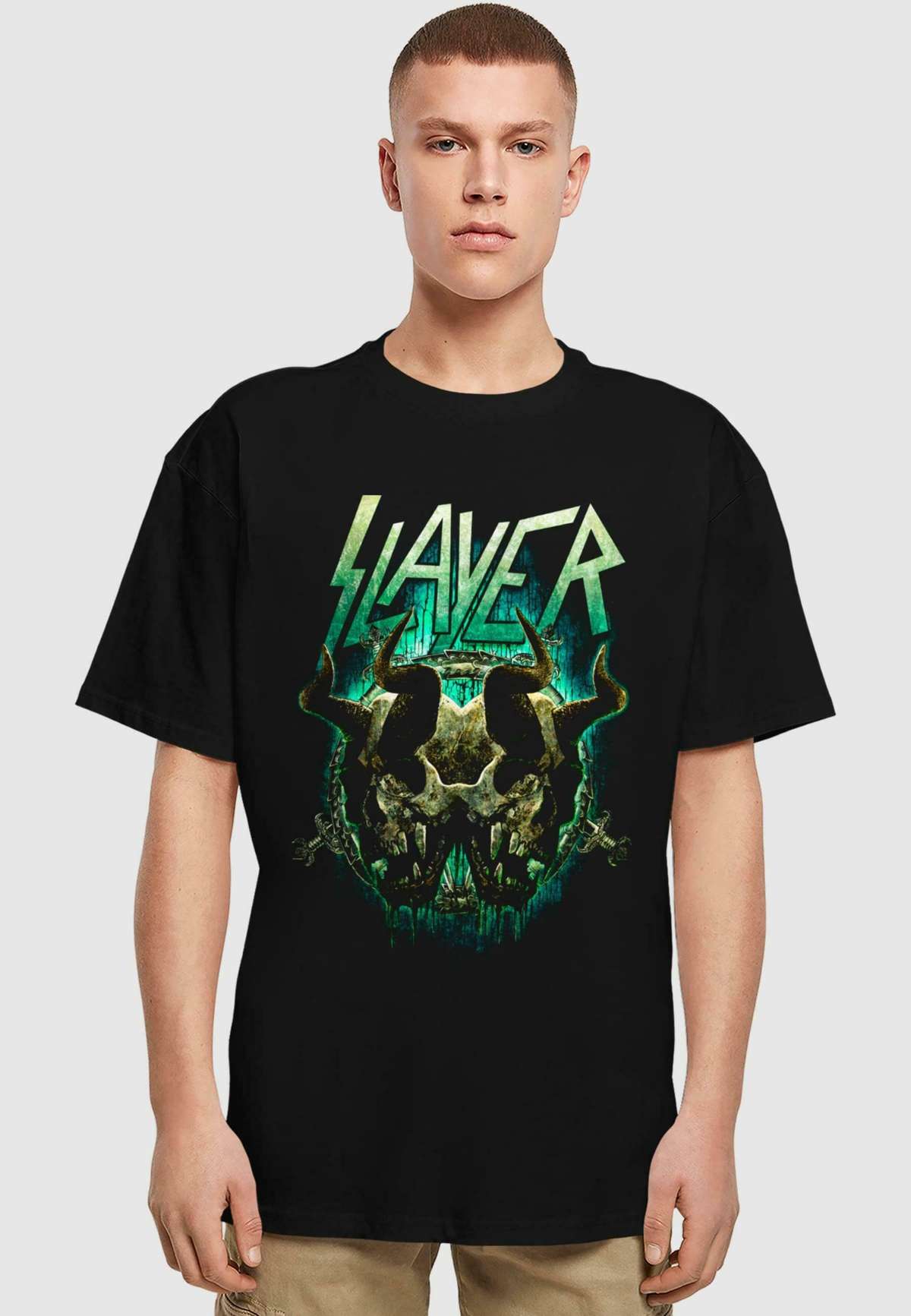 Футболка SLAYER DAEMONIC TWIN HEAVY OVERSIZE