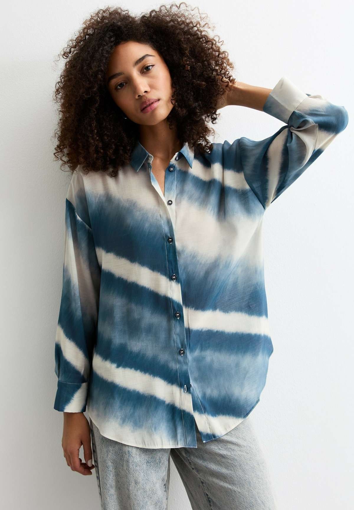 Блуза-рубашка TIE DYE OVERSIZED