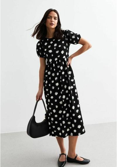 Платье POLKA DOT PUFF SLEEVE MIDI