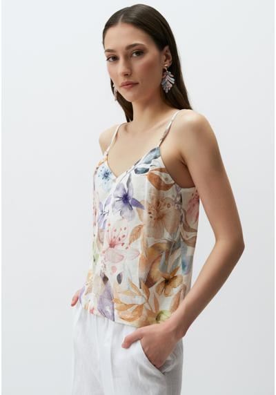 Топ STRAPPY V NECK FLORAL PATTERNED