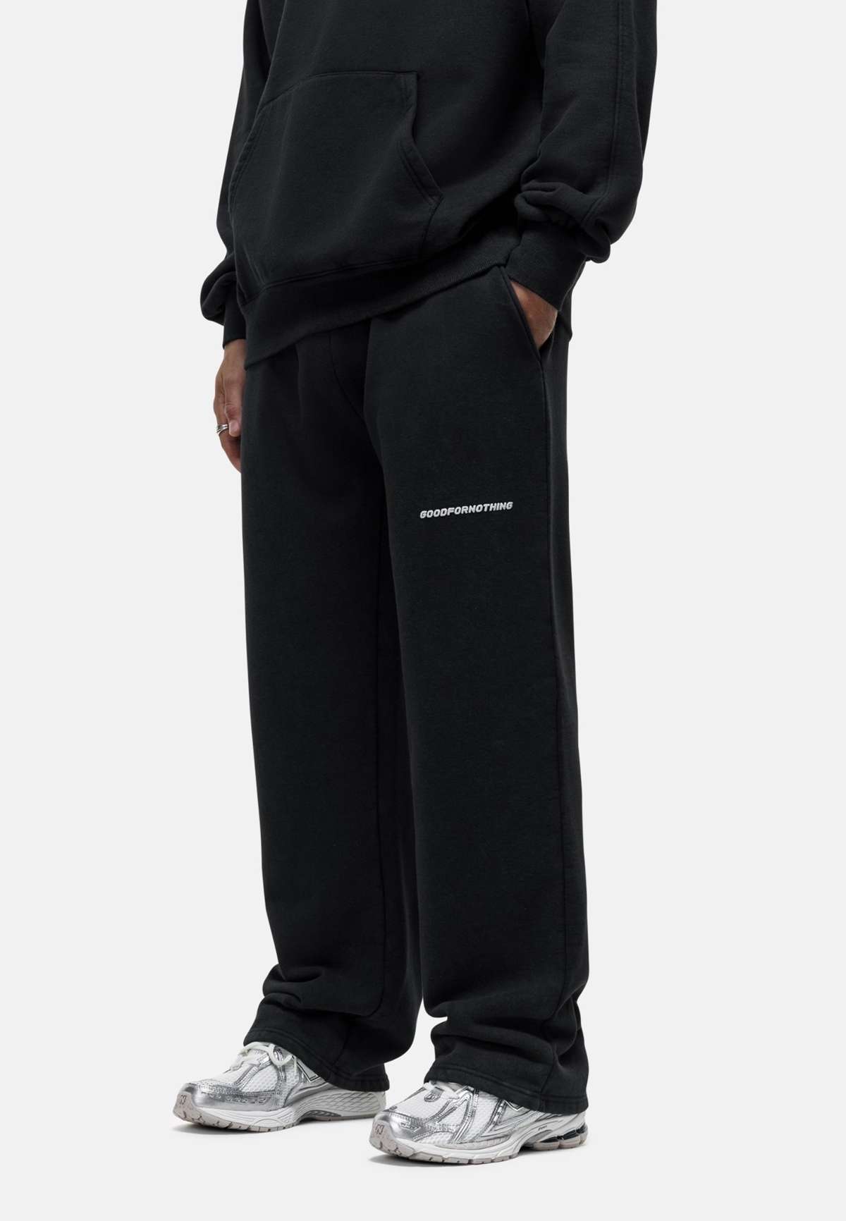 Брюки RELAXED VINTAGE WASHED BLACK JOGGERS