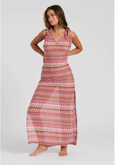 Пляжная одежда PINK CROCHET DRESS