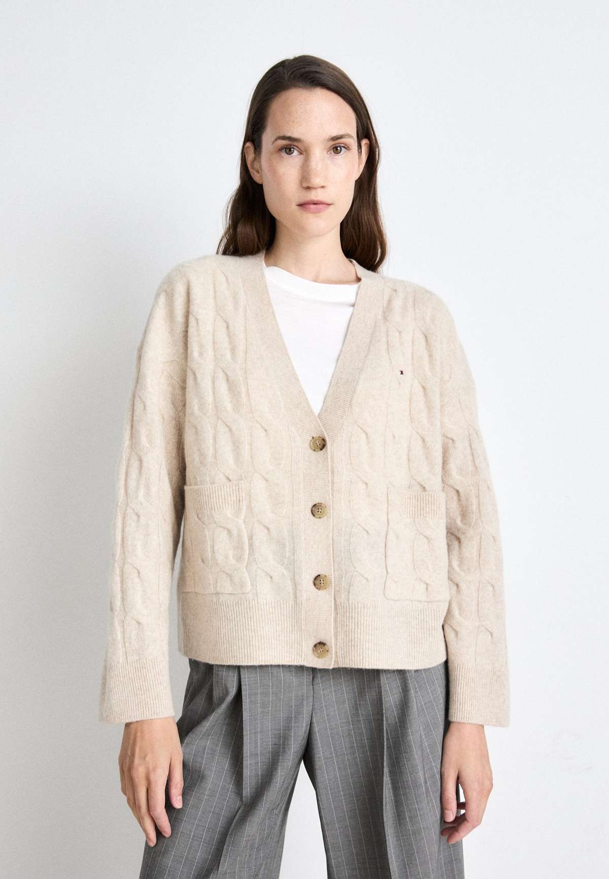 Трикотажный жакет SOFT CABLE CARDIGAN