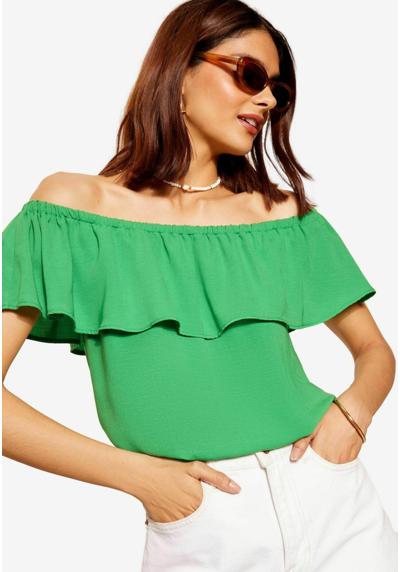 Блузка AIRFLOW RUFFLE LOOK BARDOT- REGULAR FIT