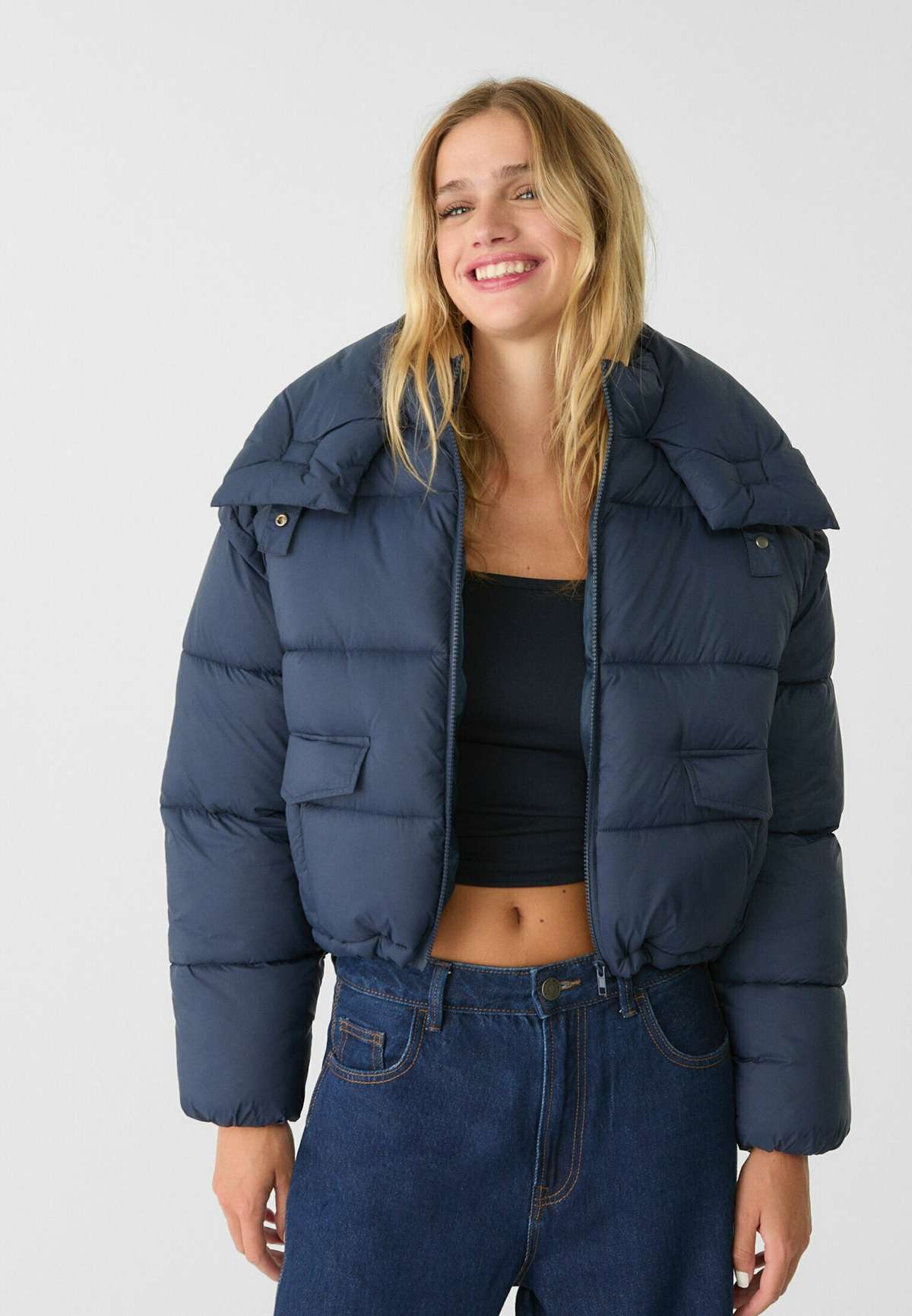 Зимняя куртка CROPPED HOODED PUFFER