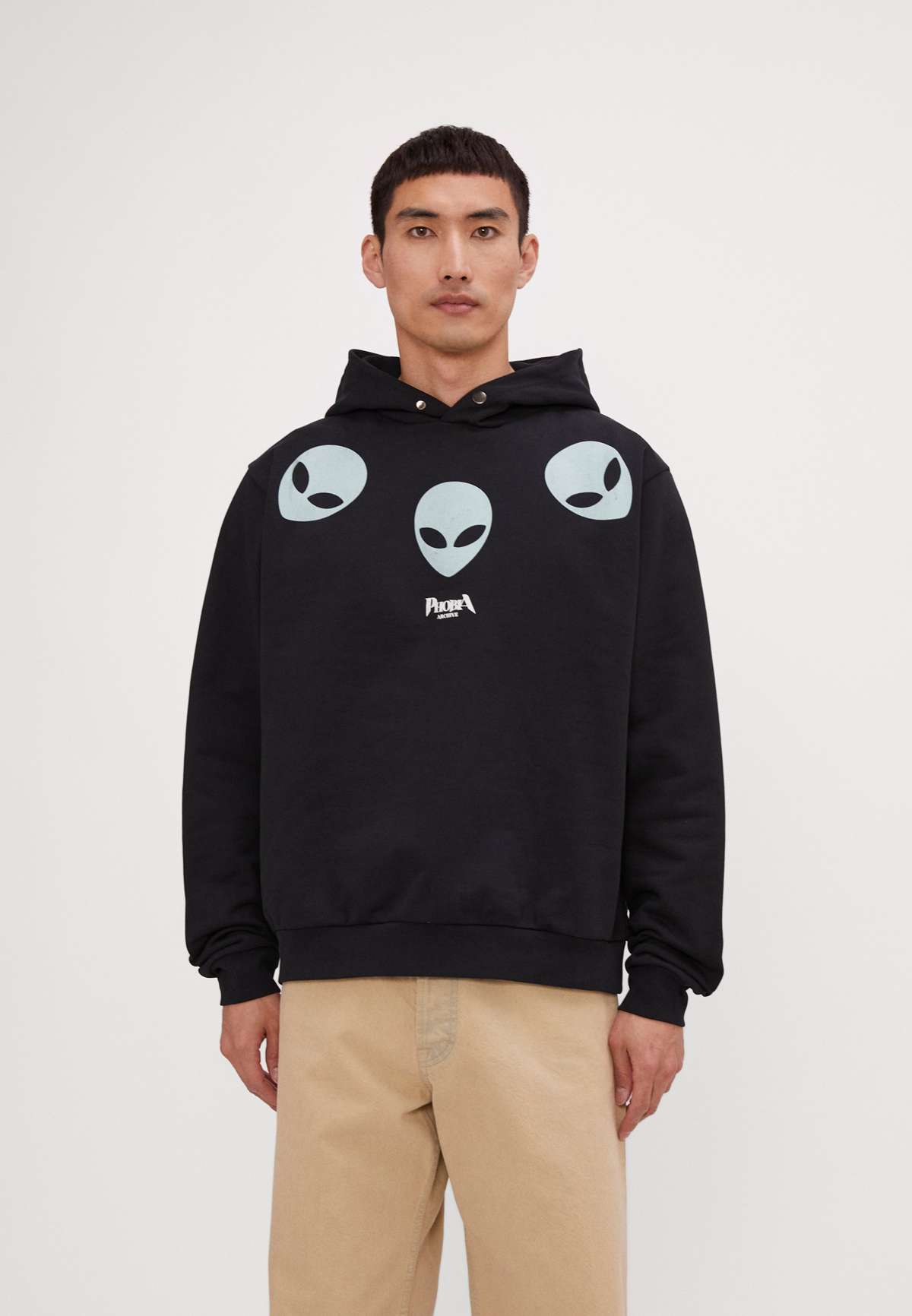 Кофта HOODIE WITH GLOW IN THE DARK TRIPLE ALIEN AND PUFFY LOGO