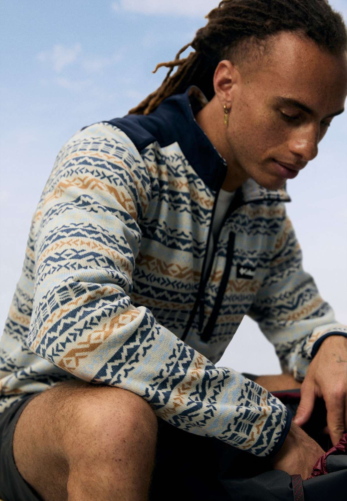 Пуловер SWEATER WEATHER™ PRINTED HALF ZIP II