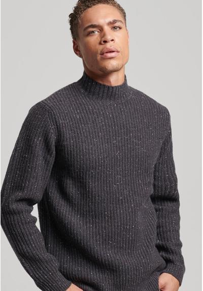 Пуловер TWEED MOCK NECK