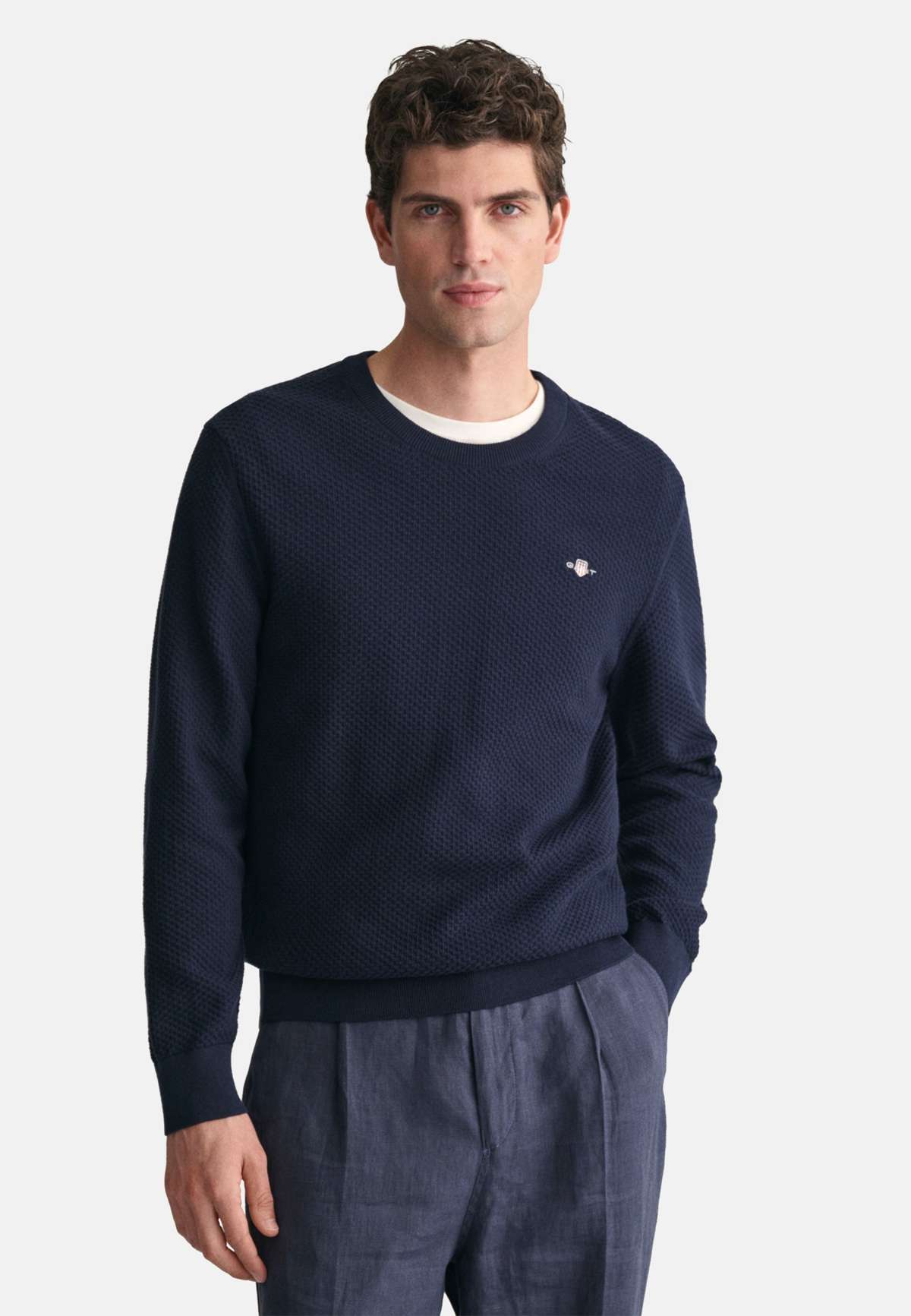 Пуловер STRUCTURED CREW NECK