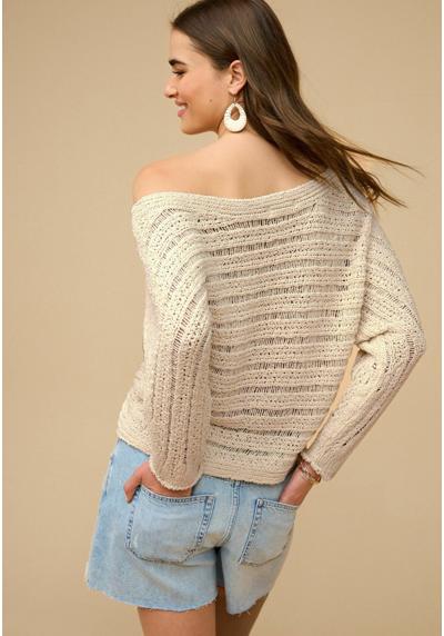 Пуловер LONG SLEEVE OFF THE SHOULDER REGULAR FIT