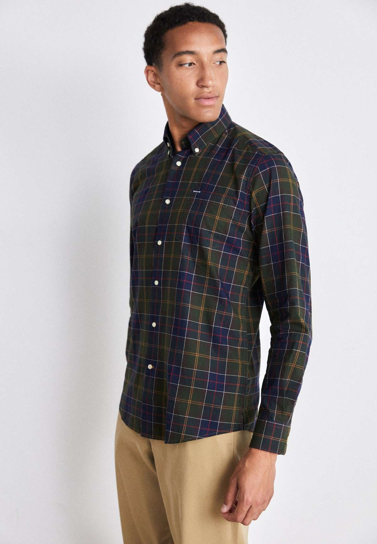 Рубашка WETHERAM TAILORED TARTAN SHIRT