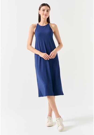 Трикотажное платье HALTER NECK MIDI DRESS